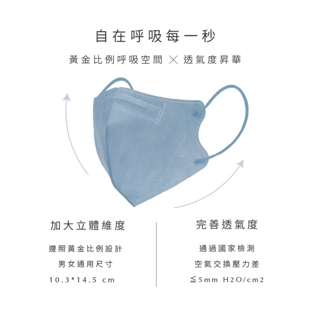 【辰昱】辰昱3D立體醫療口罩10入/包(有鼻樑壓條/透氣成人加大3D口罩)