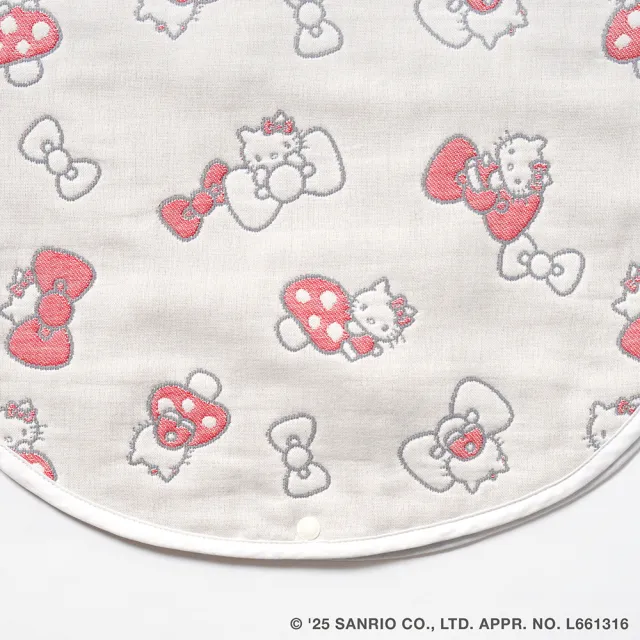 【Hoppetta】HELLO KITTY 三麗鷗聯名六層紗防踢背心 嬰童(0-3歲 日本製冬暖夏涼四季款)