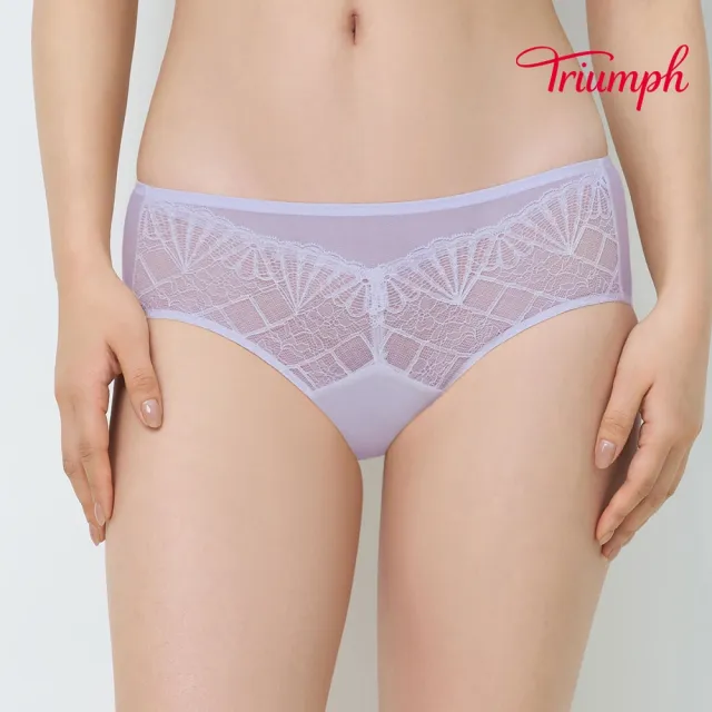 【Triumph 黛安芬】貝殼之美系列 中腰平口內褲(柔霧紫)
