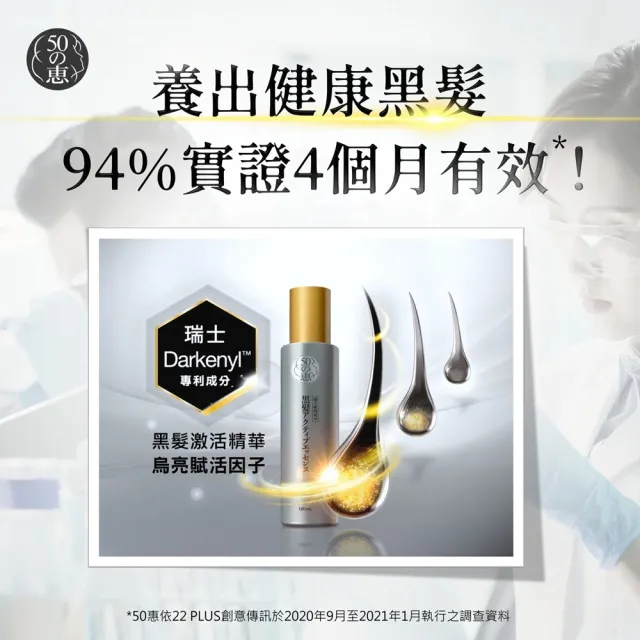 【50 惠】黑髮激活精華 120mL 2入(日本樂敦製藥 激活黑髮 不含染髮劑 促進頭皮循環 活絡滋養髮根)
