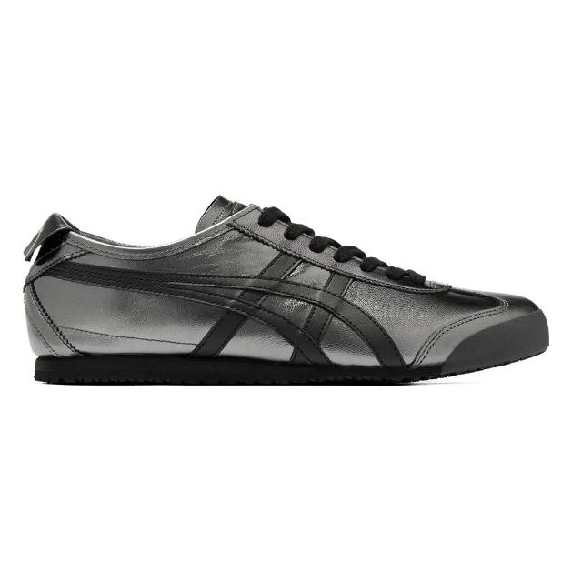 【Onitsuka Tiger】鬼塚虎 鐵灰底黑虎爪紋 MEXICO 66 休閒鞋 (1183B566-022)