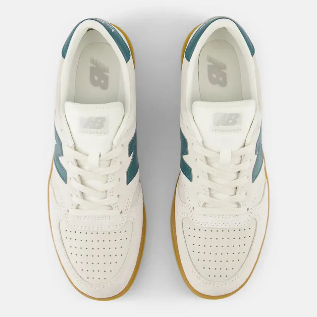 【NEW BALANCE】紐巴倫 T500 男女 運動休閒鞋 復古鞋 膠底 舒適 灰白 綠(CT500DB)