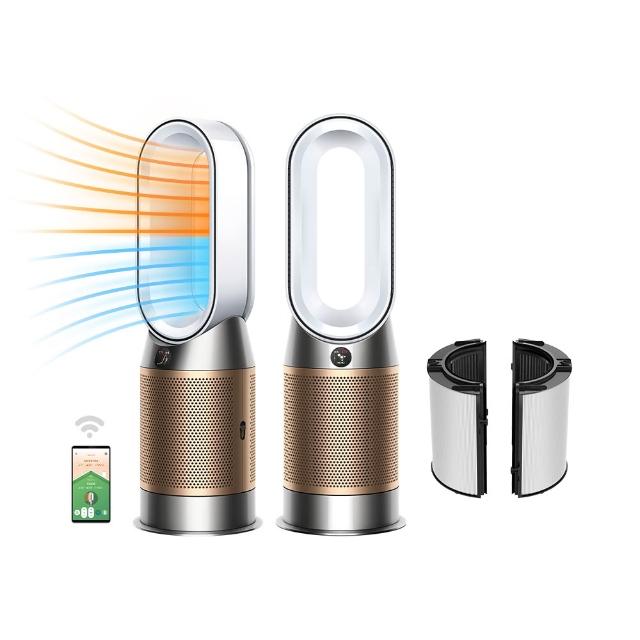 【dyson 戴森】HP12 Purifier Hot+Cool De-NOx三合一甲醛NOx偵測涼暖空氣清淨機(白金色)