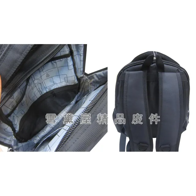 【SNOW.bagshop】雙11 後背包中大容量14吋電腦A4夾主袋+外袋共四層防水尼龍布二層主袋口胸前釦