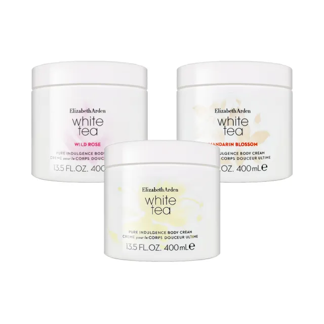 【Elizabeth Arden 伊麗莎白雅頓】舒體霜 400ml(國際航空版/白茶.綻野玫瑰.花漾甜橘.白茶野薑花)