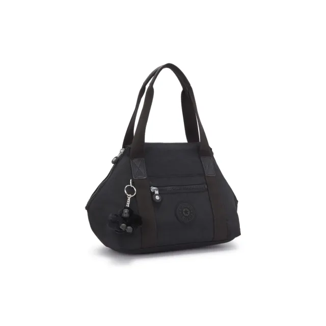 【KIPLING】曜岩黑品牌經典圓標手提側背包-ART MINI 女包