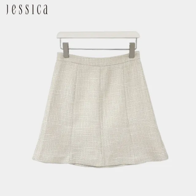 【JESSICA】出清品 甜美百搭A字裙擺小香風短裙J30522