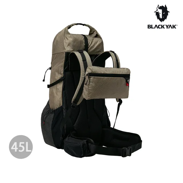 【BLACKYAK】LODGE XG 45L登山背包[二色]登山 旅行 捲頂設計 高強力尼龍 可拆腰帶 附防雨罩(BYEB2NBF03)