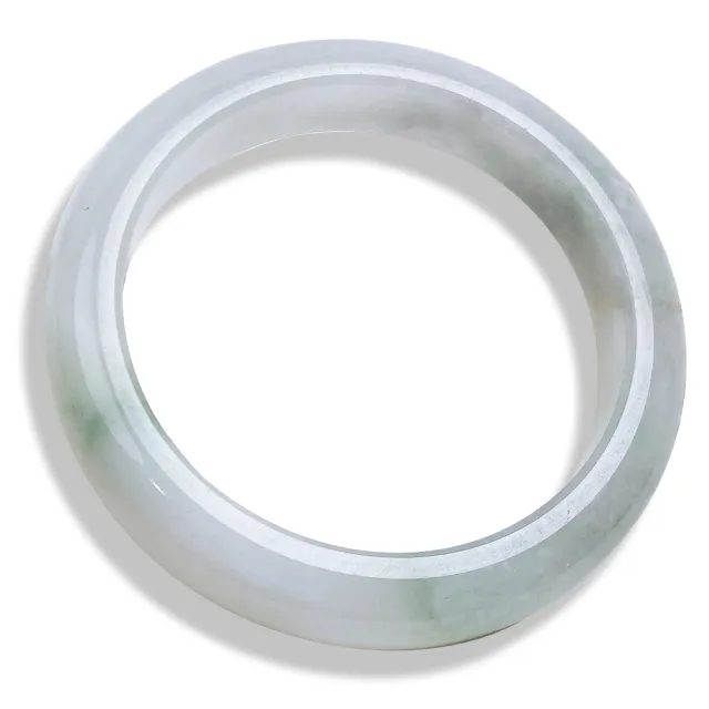 【玉我翡翠】翡翠手鐲 特色冰透手鐲 平安鐲 手圍17mm M53157 緬甸A貨翡翠(台灣權威認證證書/天然A貨翡翠)