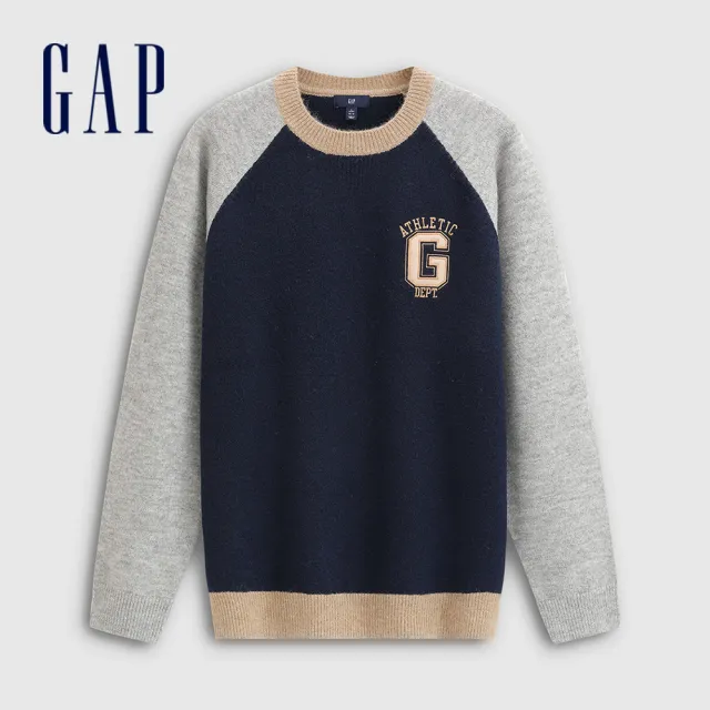 【GAP】男女同款 Logo刷毛刺繡帽T-多款任選(841725&781237&792234)