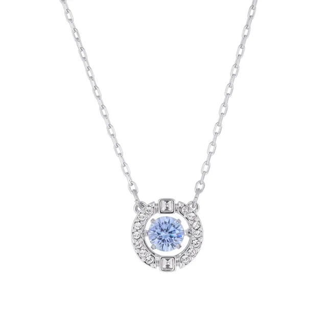 【SWAROVSKI 施華洛世奇】藍色 Sparkling 水晶項鏈 5279425 (限 量 促 銷)