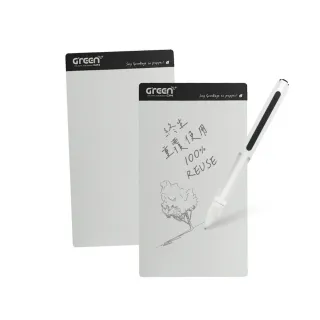 【Green Board 】7.2 吋磁性電紙板 MT7標準書寫組 - 黑色(0.5mm超薄軟性電子紙 局部清除手寫板)