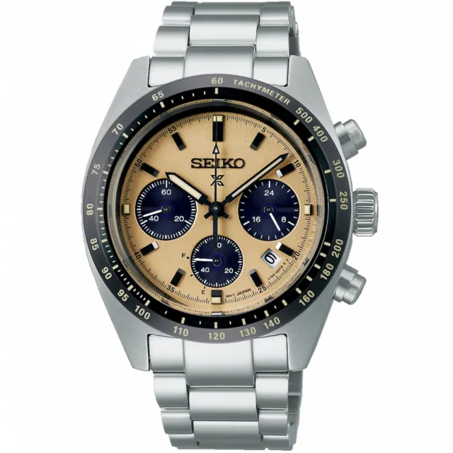 【SEIKO 精工】PROSPEX Speed Timer太陽能計時熊貓錶-39mm 送禮 禮物(V192-0AF0Y/SSC817P1)