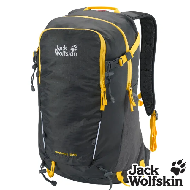 【Jack wolfskin 飛狼】Peak 35L 登山背包 健行背包 (黑灰)