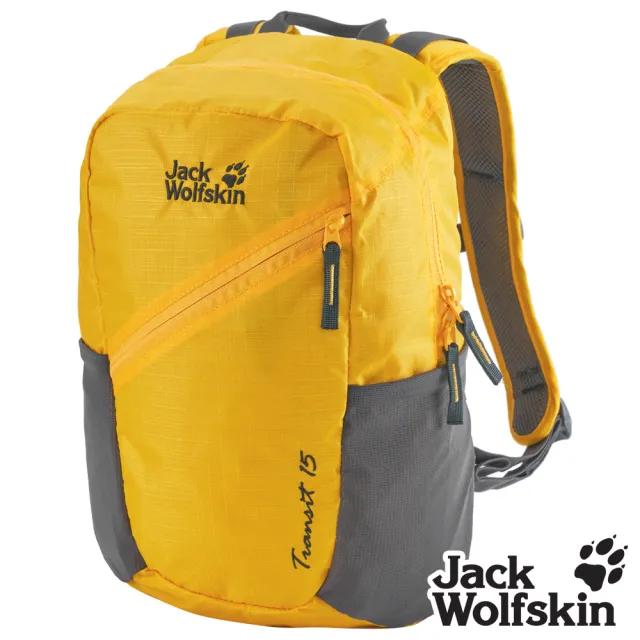 【Jack wolfskin 飛狼】Transit 休閒背包 健行背包 15L (琥珀黃)