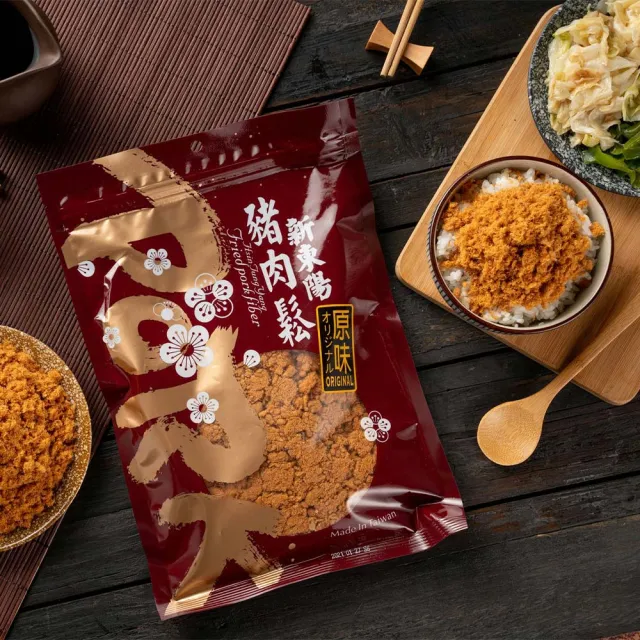 【新東陽】古早味精緻豬肉鬆囤貨三入組(235gx2罐+250g×1包)