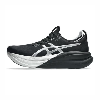 【asics 亞瑟士】GEL-Nimbus 28 Platinum 男 慢跑鞋 白金系列 黑銀(1011C214-001)