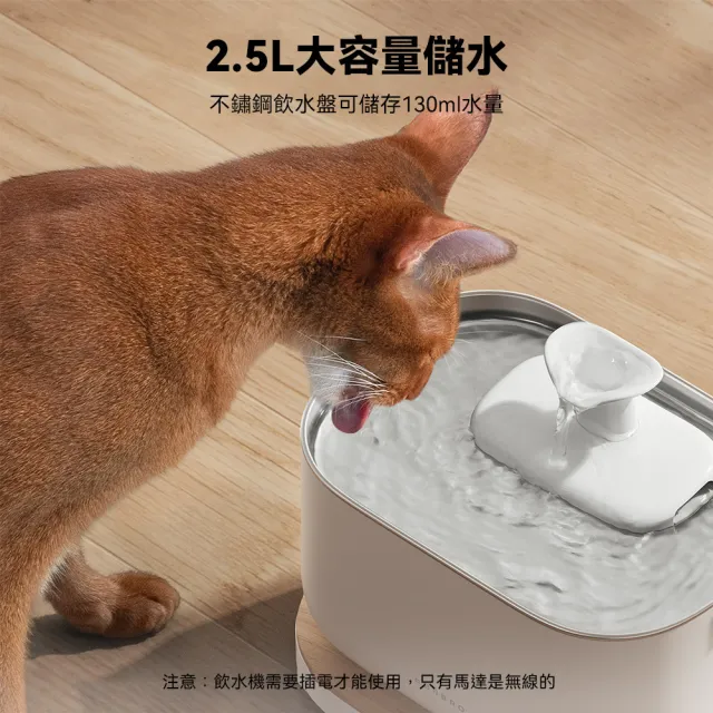 【PETLIBRO】清泉寵物飲水機 智能款(2.5L偵測寵物飲水量 APP監控 智能出水 寵物飲水機 飲水機)