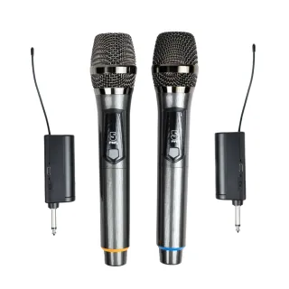 【ifive】充電式VHF無線麥克風二入組 if-VF02(手持 動圈式 歡唱 卡拉OK K歌 KTV 唱歌)