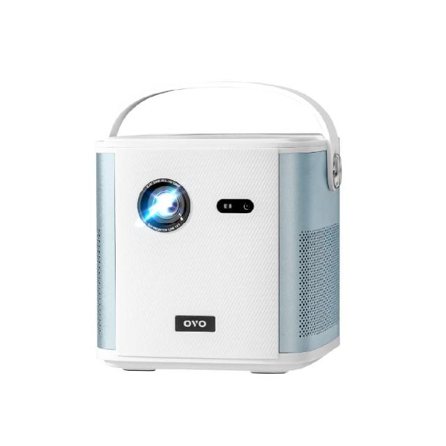 【OVO】行動至尊智慧投影機(U10 極光白 自動對焦 內建電池 露營/家用/戶外/K歌)