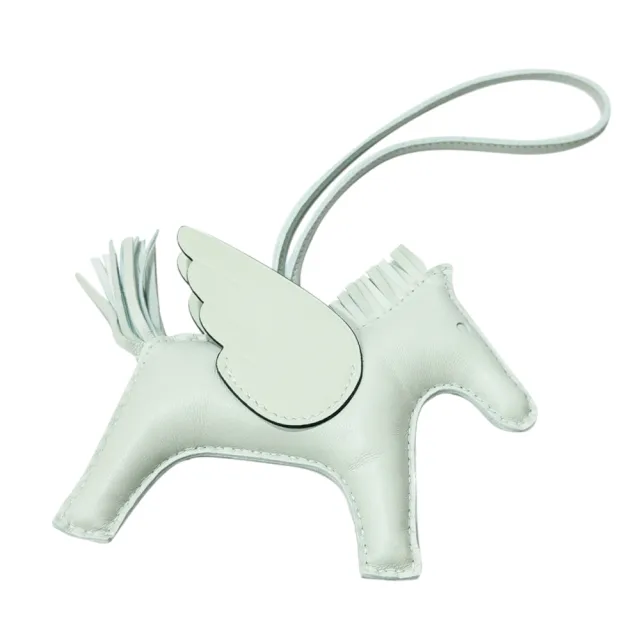 【Hermes 愛馬仕】H083011CA Rodeo MM 經典飛馬/翅膀馬兒吊飾 (薄荷綠)
