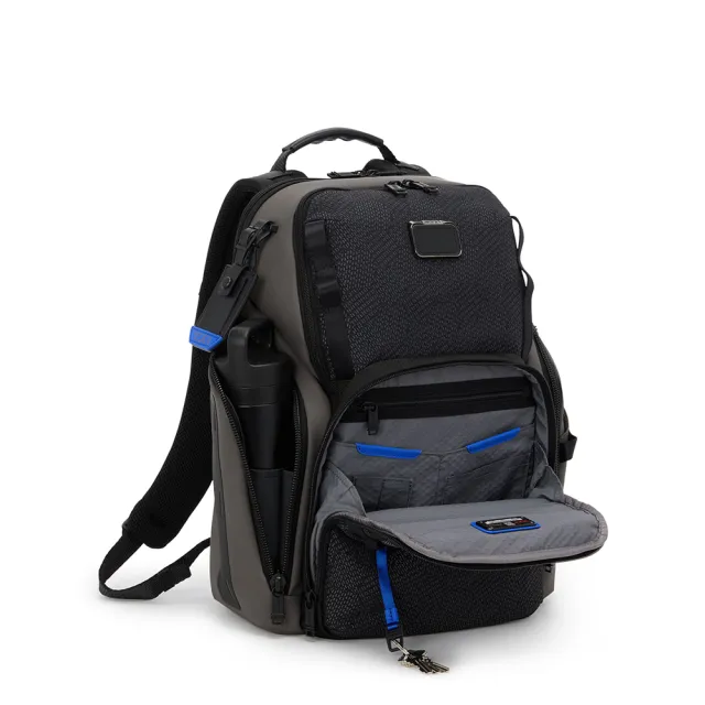 【TUMI】Alpha Bravo Search 機能面料多功能商務後背包 - 黑色幾何紋理 (TUMI 官方旗艦店)
