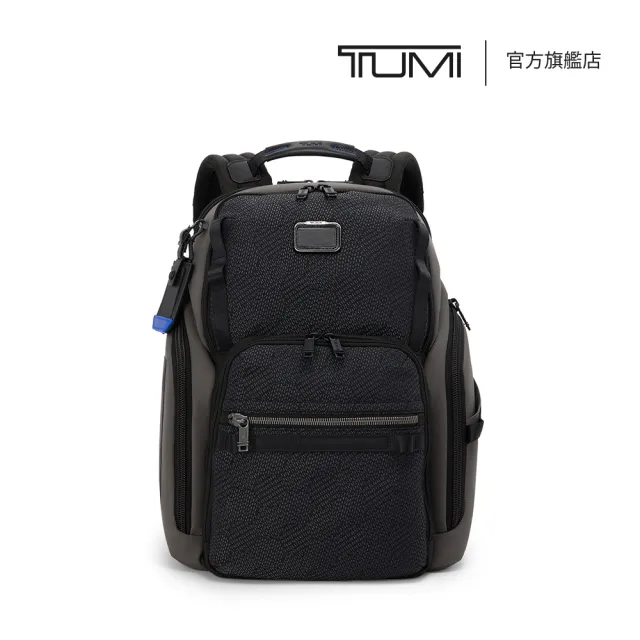 【TUMI】Alpha Bravo Search 機能面料多功能商務後背包 - 黑色幾何紋理 (TUMI 官方旗艦店)