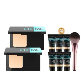 【MAYBELLINE 媚比琳】反孔特霧全進化零瑕嫩粉餅SPF44 2入組(#最強磨皮嫩粉餅)