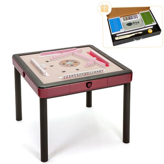 【商密特】T350 二代 過山 電動麻將桌 櫻花少女心系列(餐桌款 櫻花珊瑚紅)