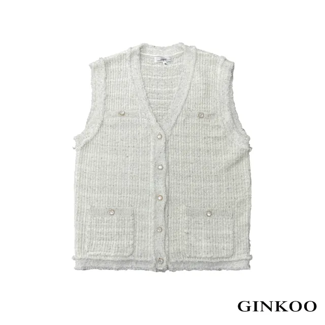 【GINKOO 俊克】小香感抽鬚背心