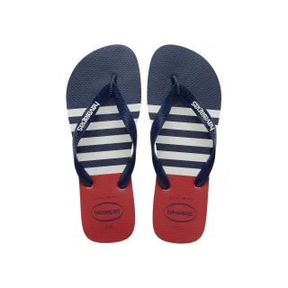 【havaianas 哈瓦仕】拖鞋 男鞋 夾腳拖 航海 Top Nautical 藍紅 4137126-1364M (哈瓦士)