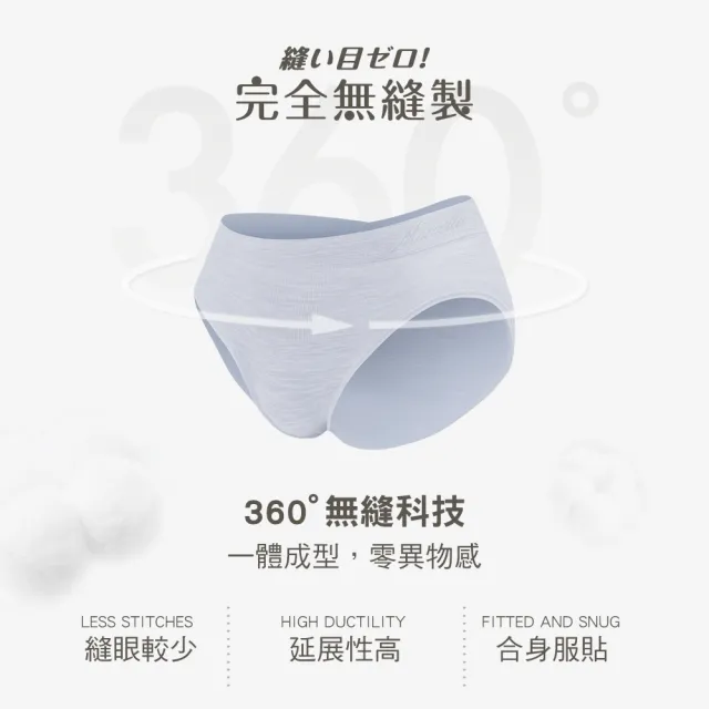 【MarCella 瑪榭】7件組-MIT無縫抗菌內褲-花紗中高腰(女內褲/抗菌內褲/無縫內褲)