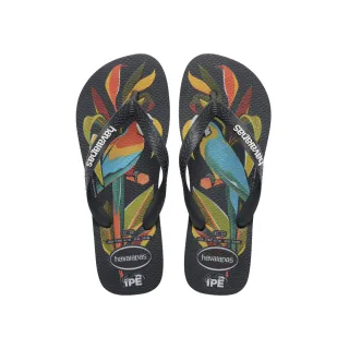 【havaianas 哈瓦仕】拖鞋 男鞋 女鞋 夾腳拖 環境保育系列 鸚鵡 Ip☆ 黑 4000396-0074U (哈瓦士)