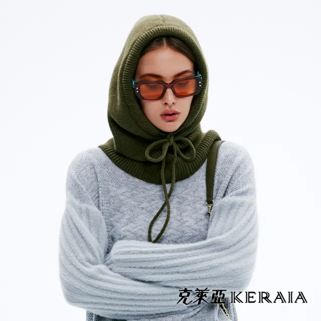 【KERAIA 克萊亞】重慶森林保暖連帽脖圍