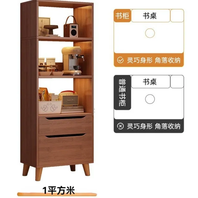 書櫃落地置物櫃客廳收納櫃電視邊櫃立櫃墻角夾縫防塵展示櫃子書架