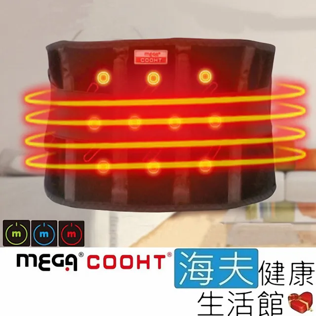 【海夫健康生活館】MEGA COOHT USB 磁石護腰(HT-H008)