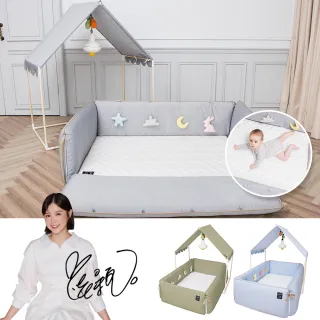 【gunite】第三代落地式沙發嬰兒陪睡床0-6歲+屋頂組(多色可選)