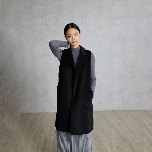 【giordano ladies】25FW cashmere手工長版背心(02375558)