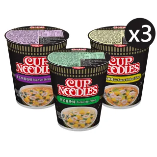 【NISSIN 日清】合味道 杯麵 3入組 星宇航空版(泰式冬蔭功味/日式豚骨味/XO醬海鮮味)