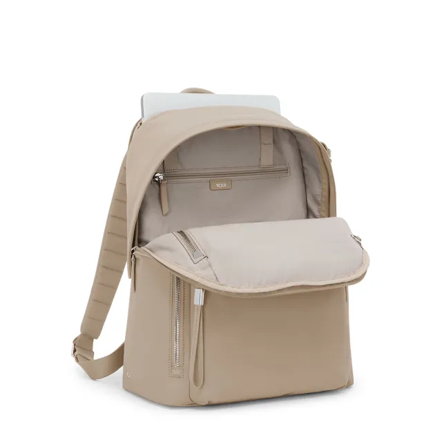 【TUMI】Voyageur Halsey 14 吋筆電都會休閒後背包 - 燕麥色(TUMI 官方旗艦店)