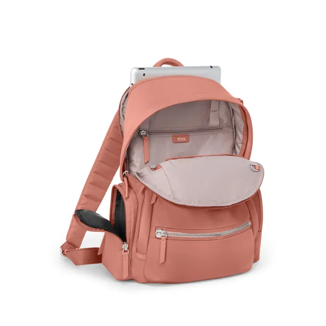 【TUMI】Voyageur Celina 中型都會休閒後背包 - 粉陶色 (TUMI 官方旗艦店)
