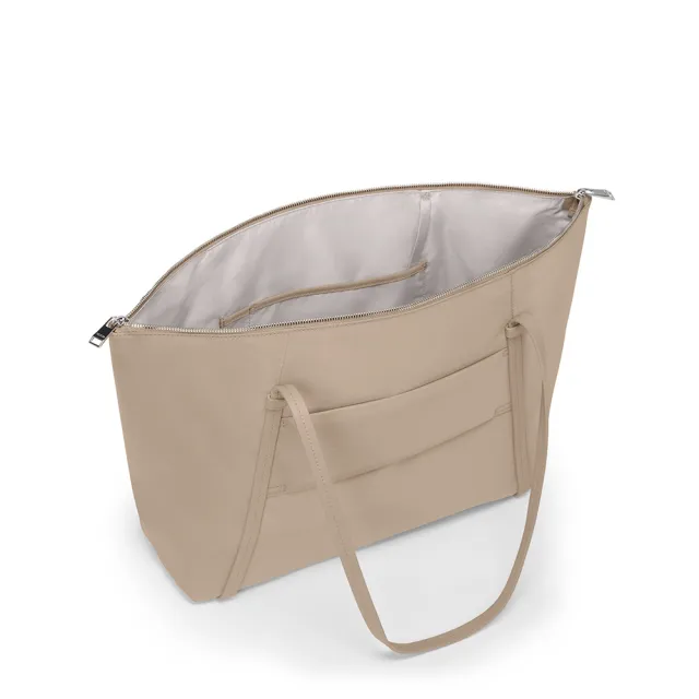 【TUMI】Voyageur Q Tote 都會時尚托特包 - 燕麥色 (TUMI 官方旗艦店)