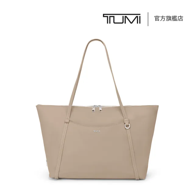 【TUMI】Voyageur Q Tote 都會時尚托特包 - 燕麥色 (TUMI 官方旗艦店)