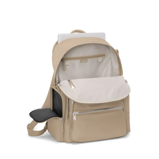 【TUMI】Voyageur Celina 15 吋筆電都會時尚後背包 - 燕麥色(TUMI 官方旗艦店)
