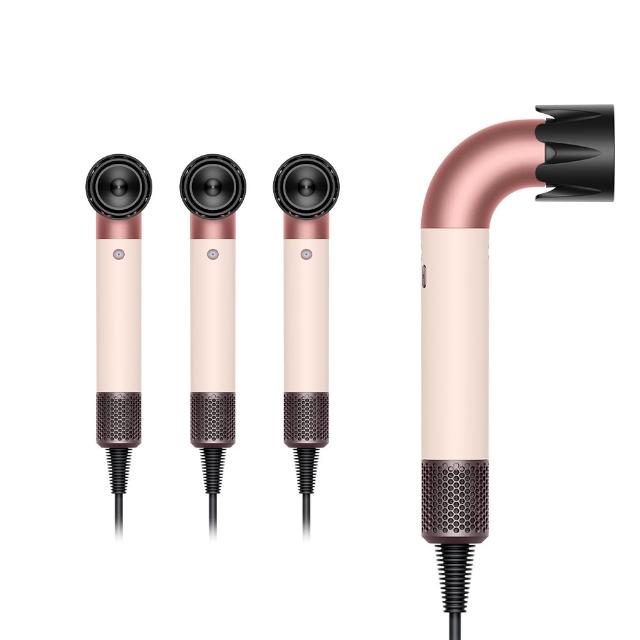 【dyson 戴森】HD17 Supersonic r 精準造型 輕量吹風機(粉霧玫瑰) (3入超值組)
