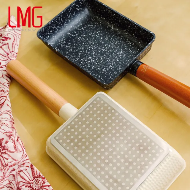 【LMG】日式不沾雪藏玉子燒鍋-IH爐可用鍋(不沾鍋 適用各種爐具)