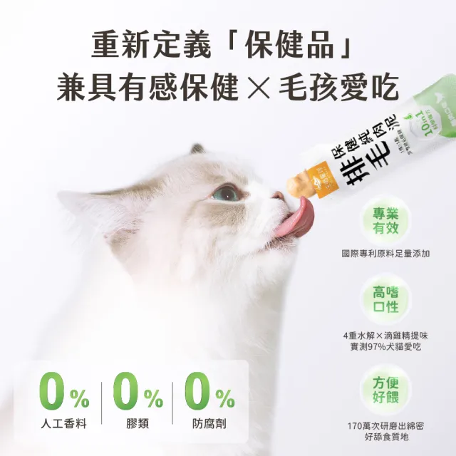 【汪喵星球】保健純肉泥6gx20包（排毛保健/情緒保健/貓肉泥/狗肉泥/寵物保健/貓零食/狗零食）