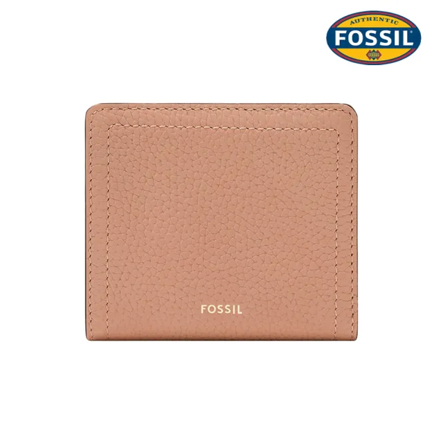 【FOSSIL】Logan 真皮 短夾-粉紅色 SL7829682