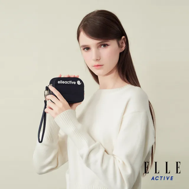 【ELLE ACTIVE】輕量多功能隨身小包-深藍色(EA25S2FB701-39)