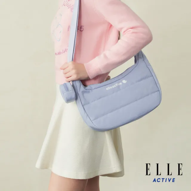 【ELLE ACTIVE】輕量半月肩背包-淺藍色(EA25S2FB602-31)
